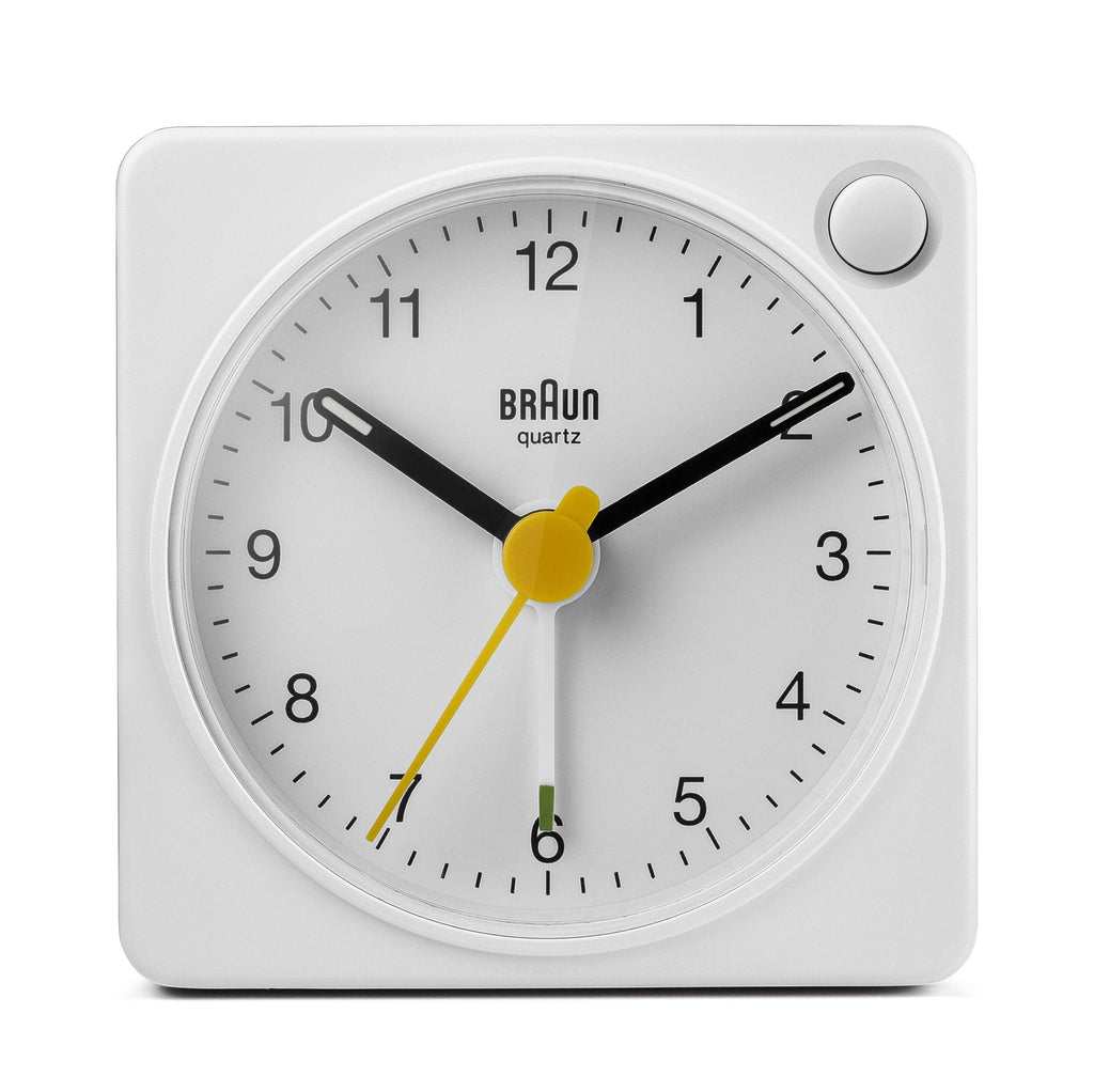 Travel Alarm Clock: White