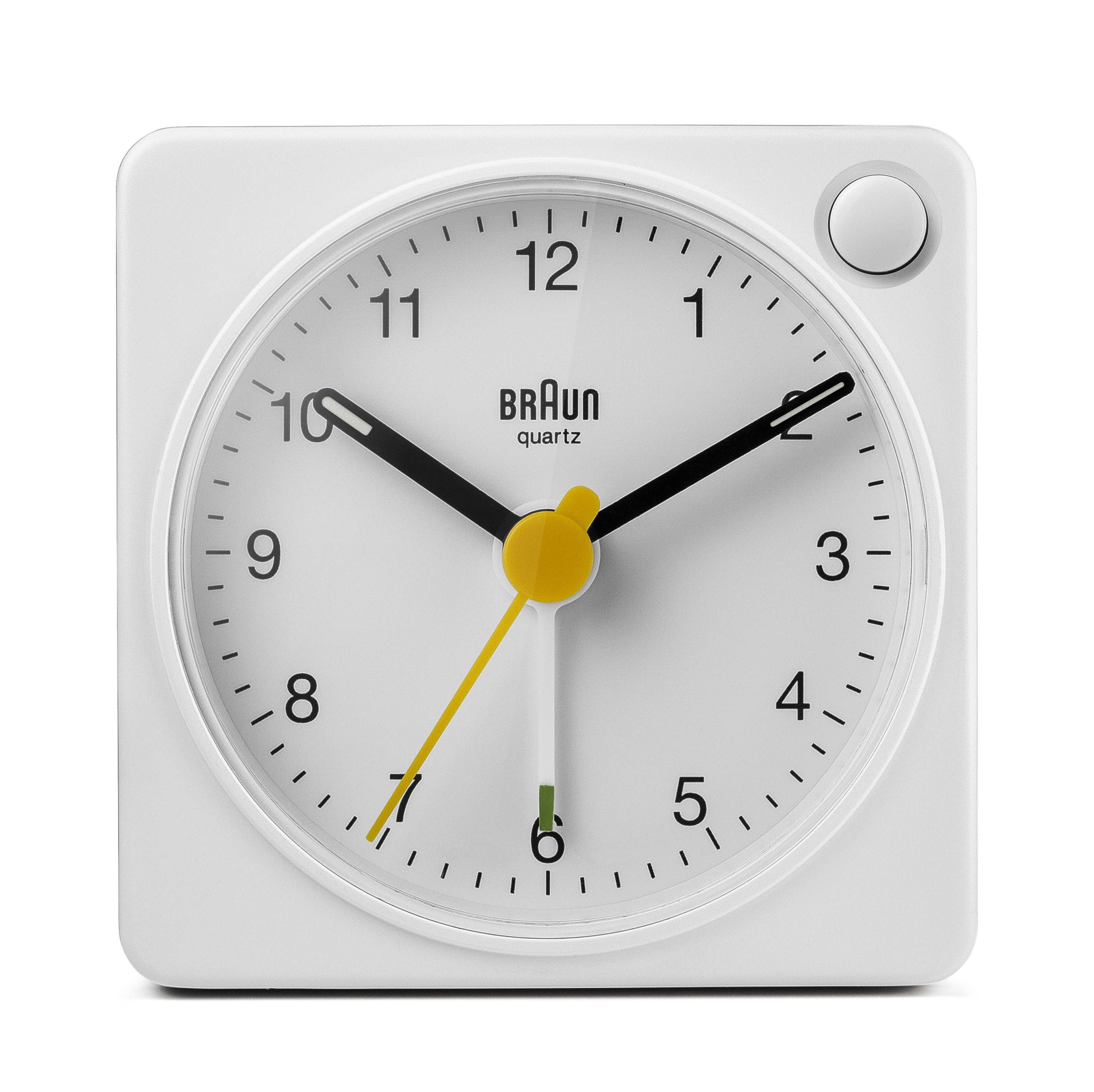 Travel Alarm Clock: White