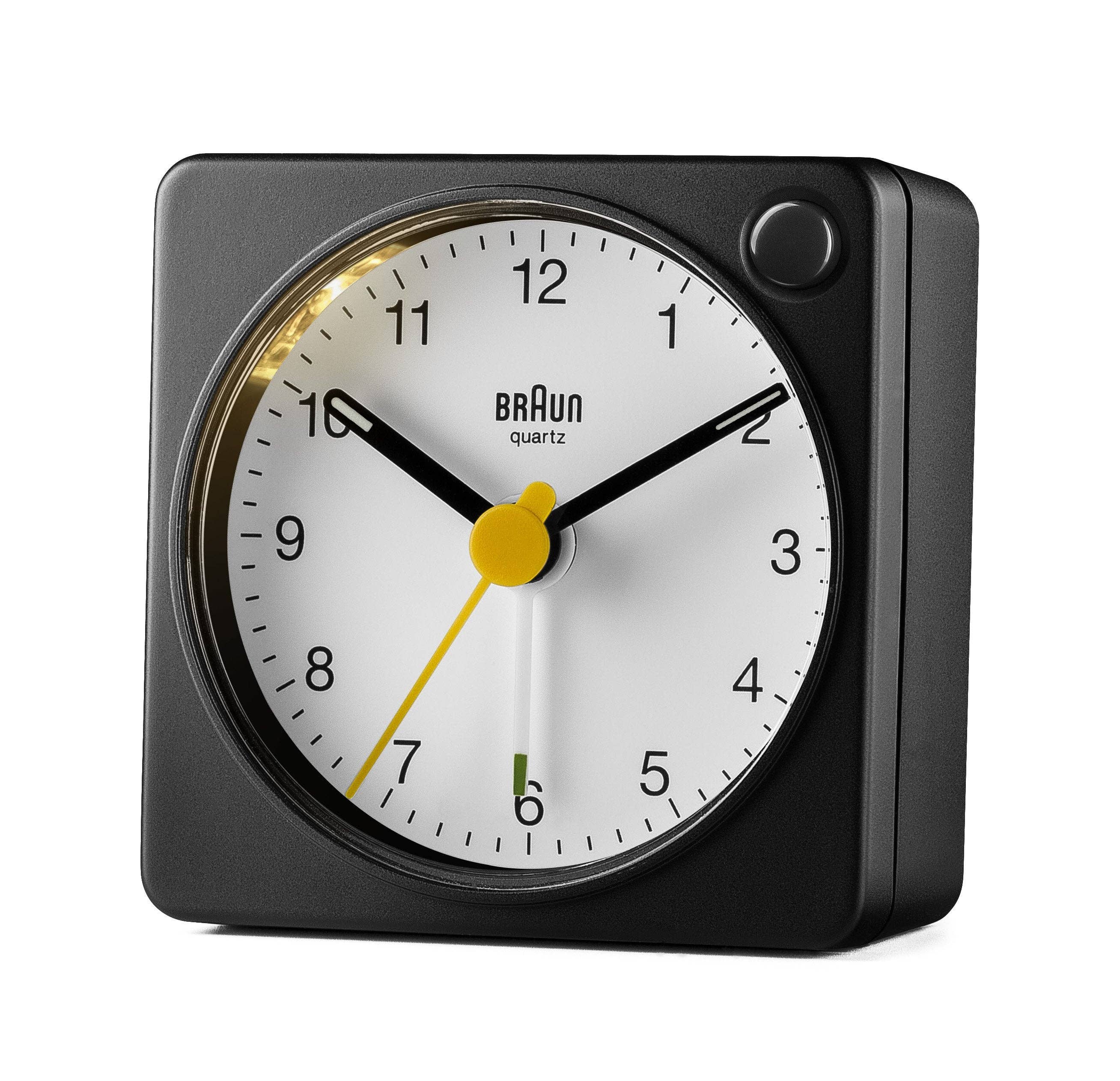 Travel Alarm Clock - Black and White