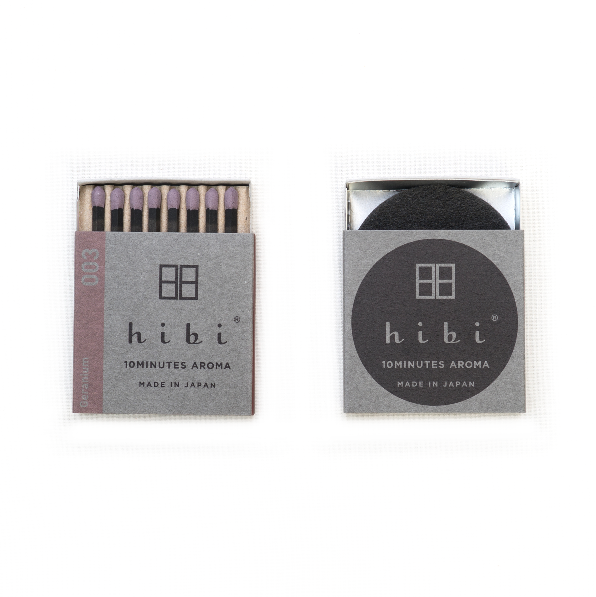 Hibi - Box of 8 Incense Matches: Lemongrass