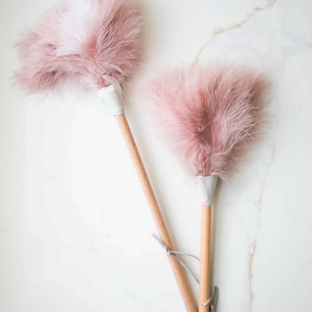 Pink Ostrich Feather Duster