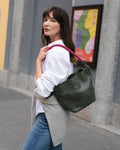 Mecha Mendez Handbag - Bucket - Forest Green
