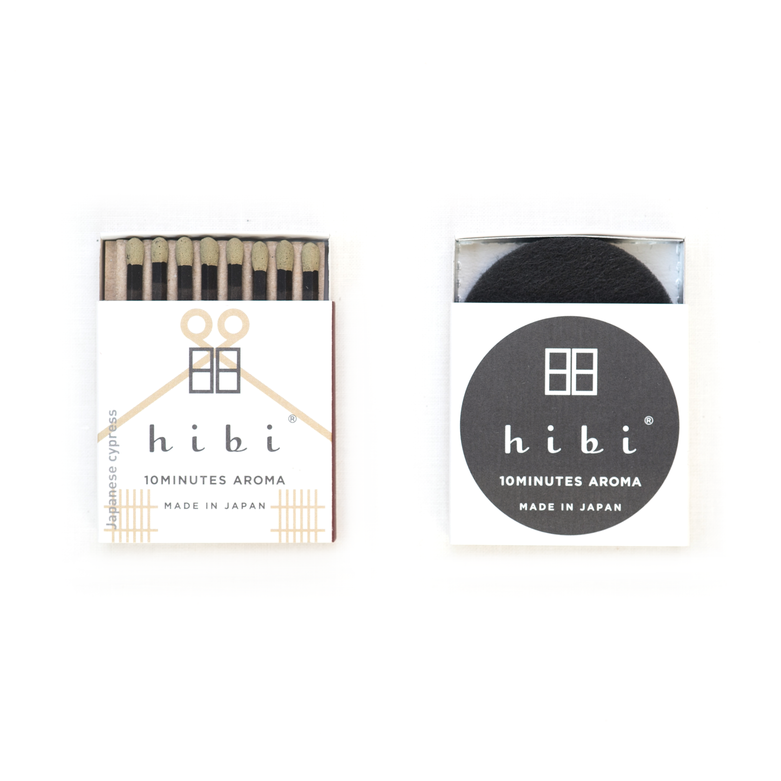 Hibi - Box of 8 Incense Matches: Japanese Cypress
