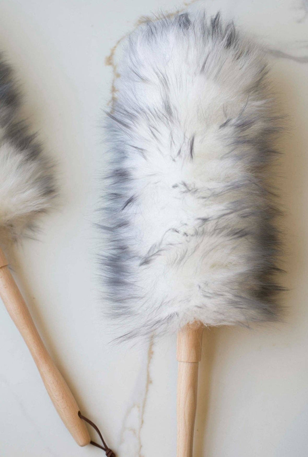 100% Wool Duster with Wooden Handle