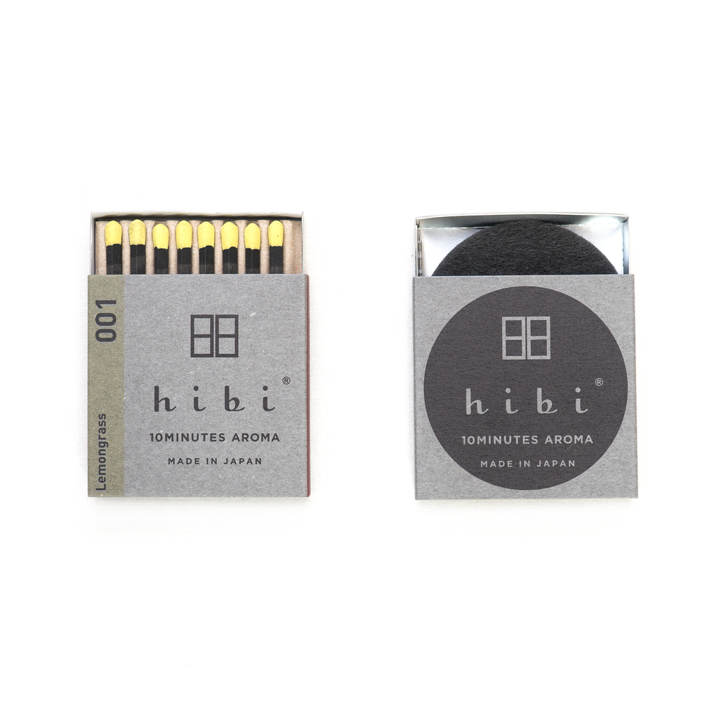 Hibi - Box of 8 Incense Matches: Lemongrass
