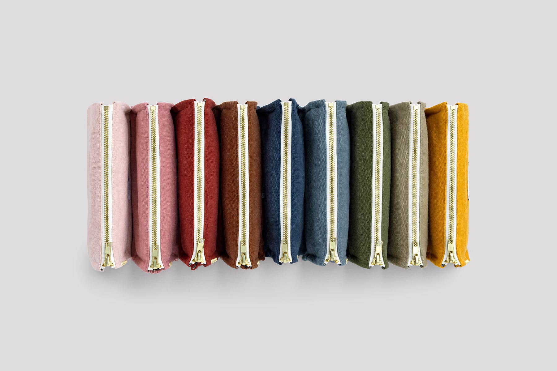 Organic Cotton Canvas Pencil Case Storm Blue