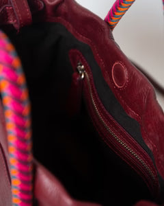 Mecha Mendez Handbag - Irupe Medium - Burgundy