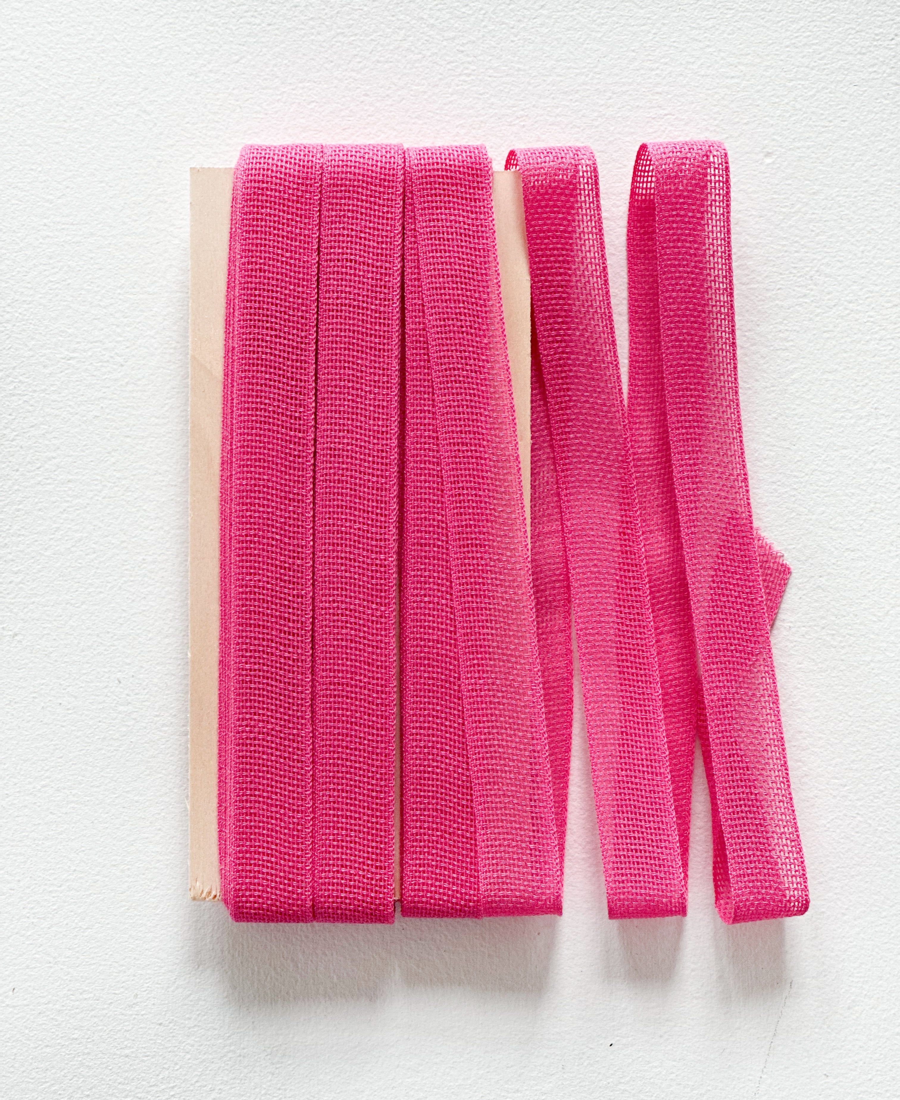 Loose Weave Cotton Ribbon - 10 yds - Wooden Paddle