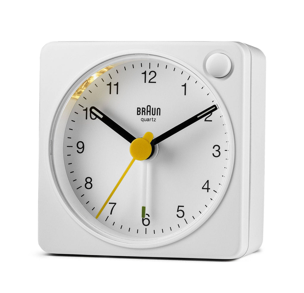 Travel Alarm Clock: White