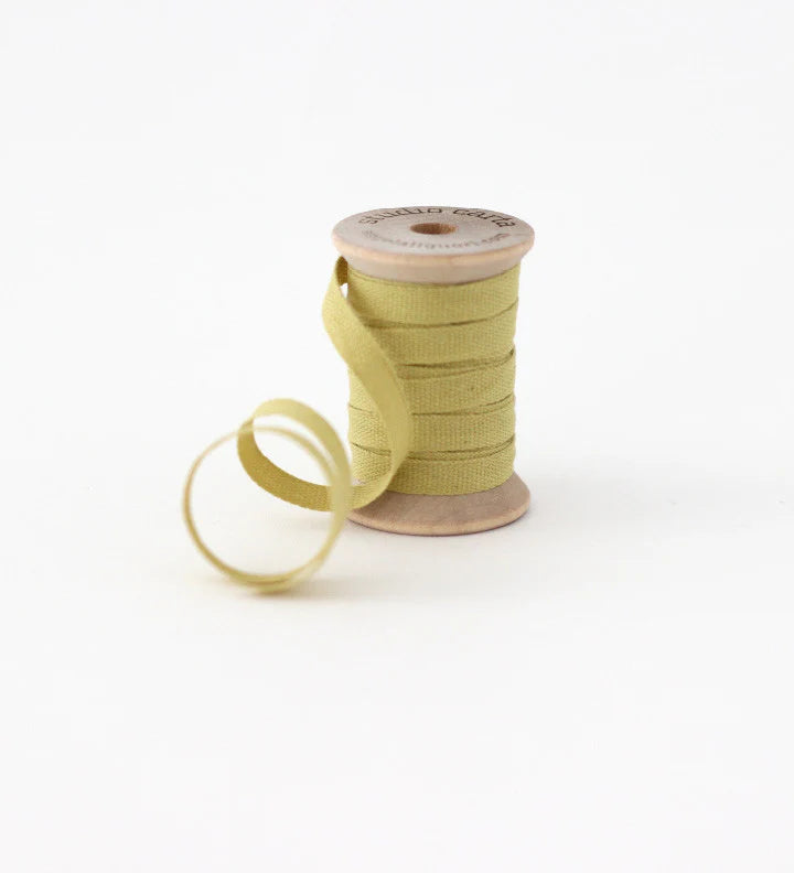Cotton Ribbon - Wood Spool - 5 Yards