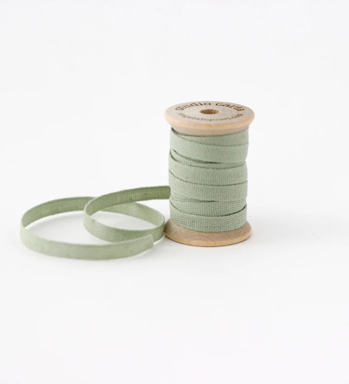 Cotton Ribbon - Wood Spool - 5 Yards