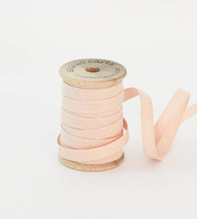 Cotton Ribbon - Wood Spool - 5 Yards