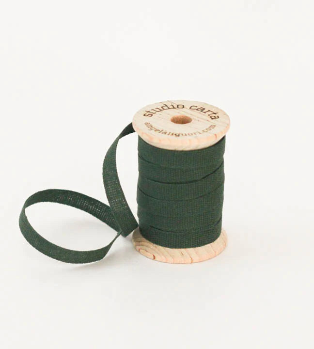 Cotton Ribbon - Wood Spool - 5 Yards